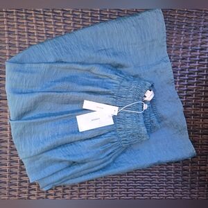 Vince Elastic Waist Midi Skirt